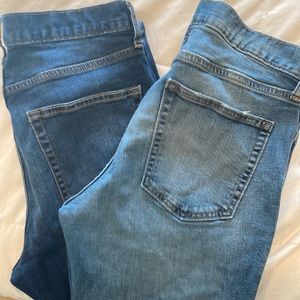 2 pair Old Navy Athletic cut jeans (31X30)